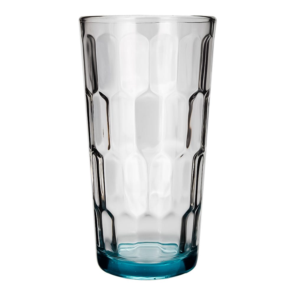 Juego de 6 vasos de vidrio 250 ml Iglu atom azul 0150 Crisa – vista 3