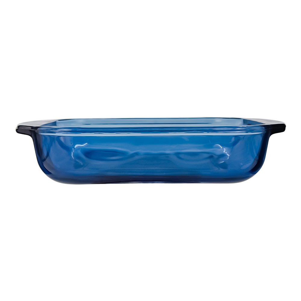 Bandeja rectangular de vidrio 1.5 litros Azul denim T002 Libbey