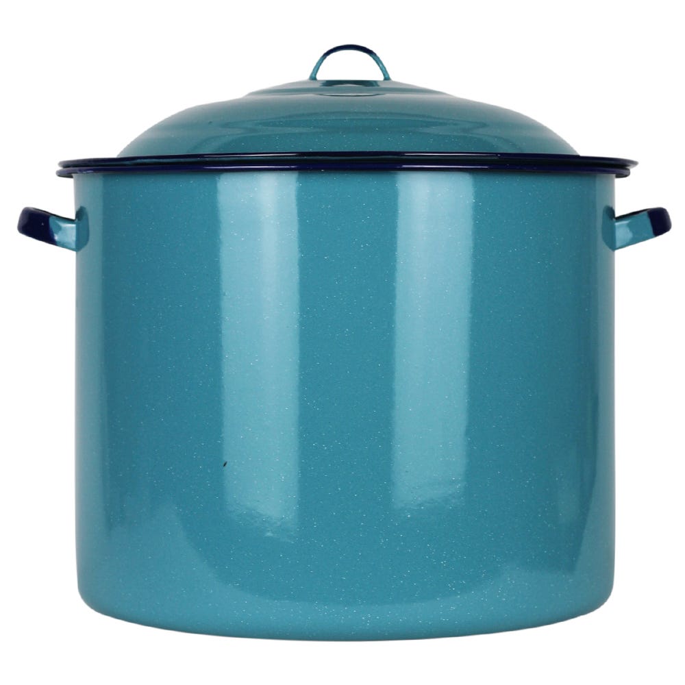 Olla recta No. 38 azul turquesa Cinsa