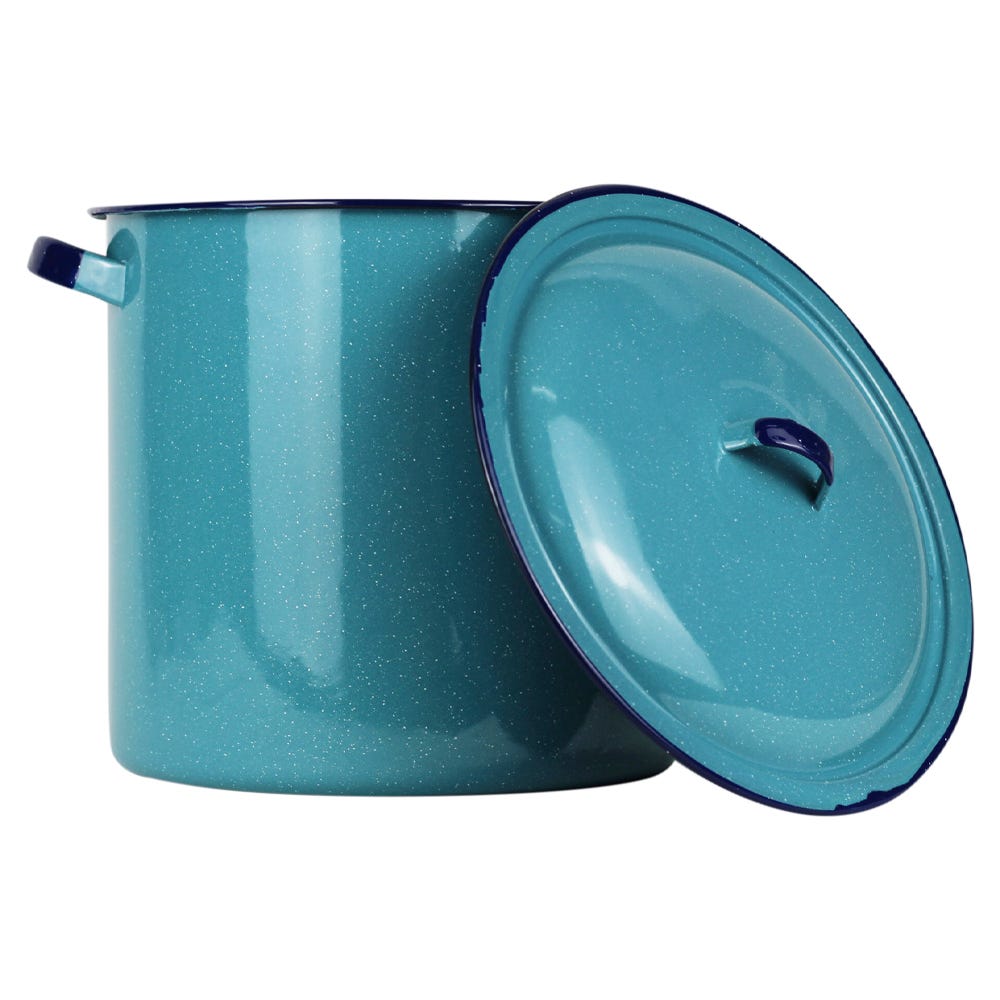 Olla recta No. 28 azul turquesa Cinsa