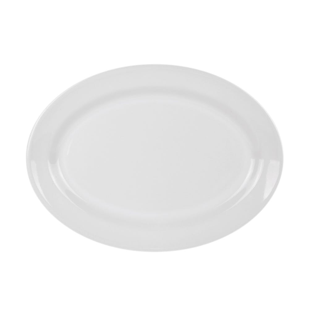 Platón oval 33 cm blanco glacial Cinsa
