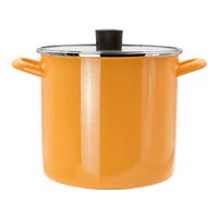 Olla de peltre alta 22 cm con tapa de vidrio praktica 321260 Cinsa – vista 2