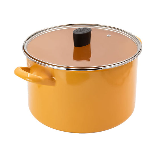 Olla de peltre de 24 cm con tapa de vidrio praktica 321263 Cinsa – vista 3