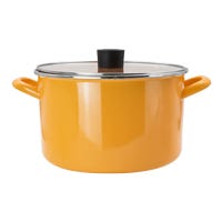 Olla de peltre de 24 cm con tapa de vidrio praktica 321263 Cinsa – vista 2