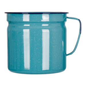 Hervidor de peltre 18.6 cm con tapa azul turquesa 32627 Cinsa