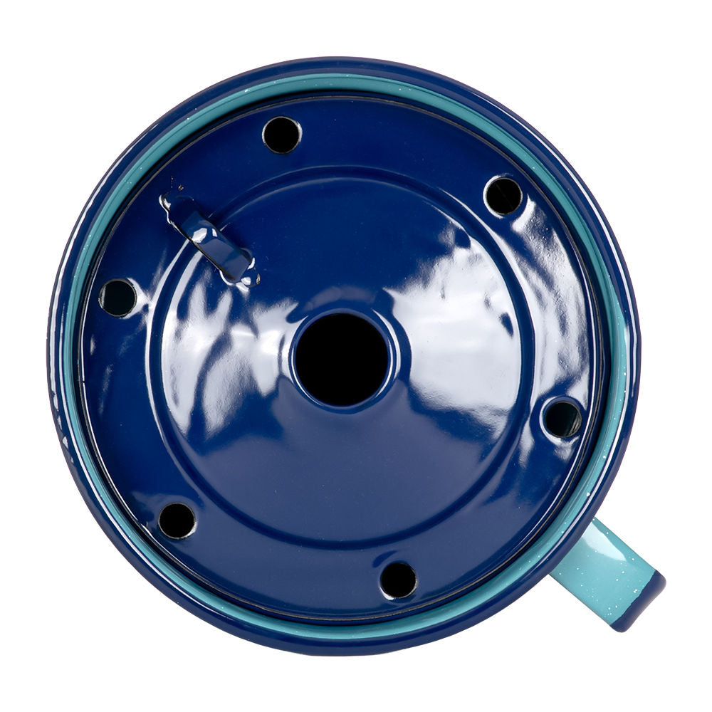 Hervidor de peltre 18.6 cm con tapa azul turquesa 32627 Cinsa – vista 3