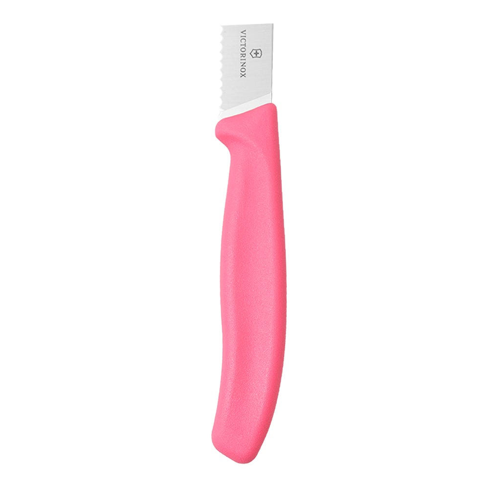 Juego de cuchillos y pelador Victorinox horizontal rosa
