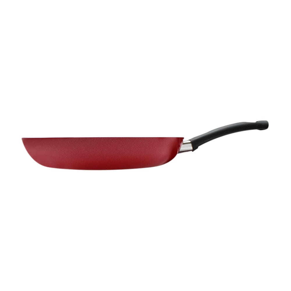 Sartén 30 cm aluminio con antiadherente Lazio rojo