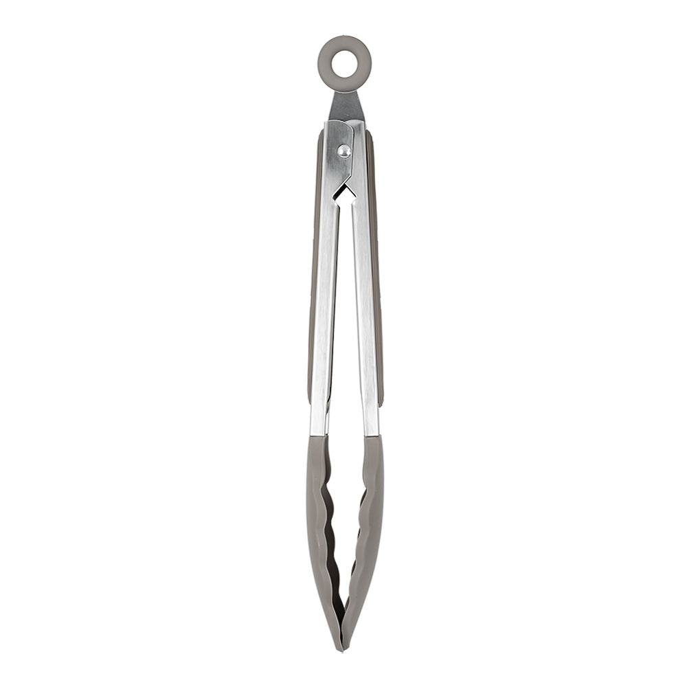 Pinza multiusos de acero inoxidable con silicón gris 27 cm Softta 25857160 Tramontina