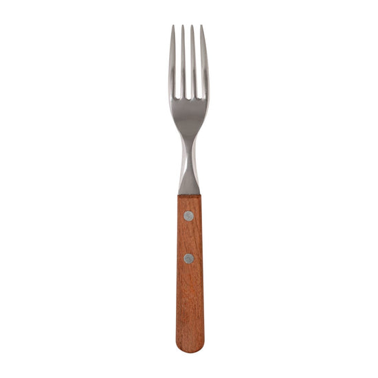 Tenedor de acero inoxidable y mango de madera Dynamic Tramontina