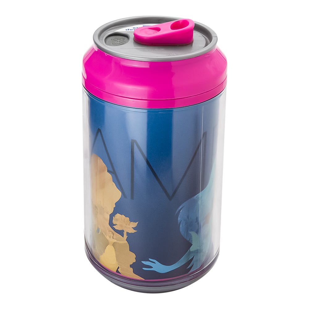Termo de plástico forma de lata 350 ml Princesas 1659-177W Cool Gear