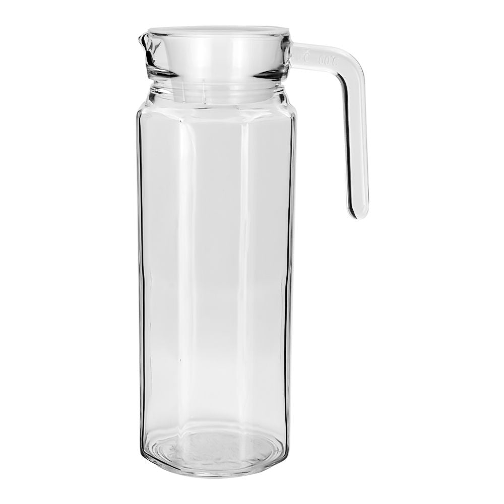 Pack Dúo perfecto para tus aguas frescas: Jarra con tapa 1.2 L HSH + 4 vasos cuberos 295 ml Lunita