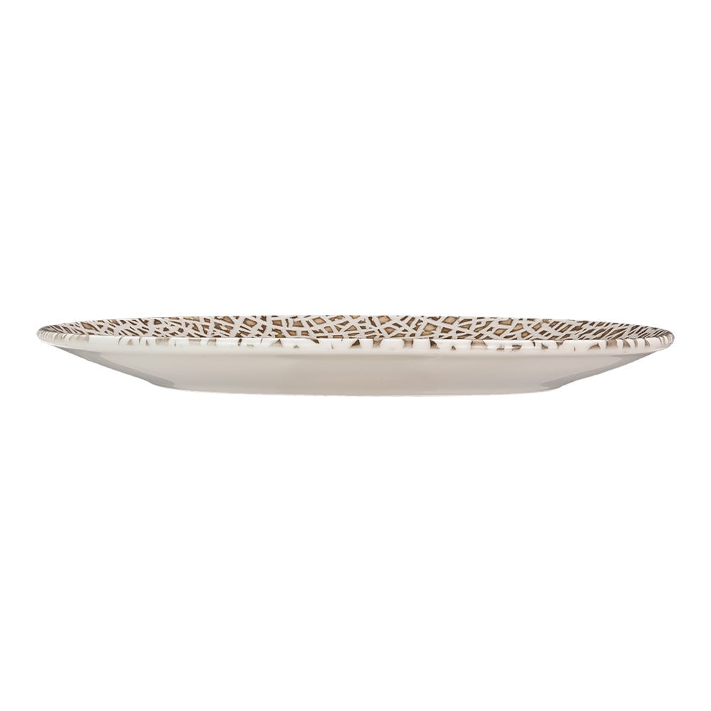Plato trinche de porcelana 29 cm Lapya Wood Vago 90946 Bonna