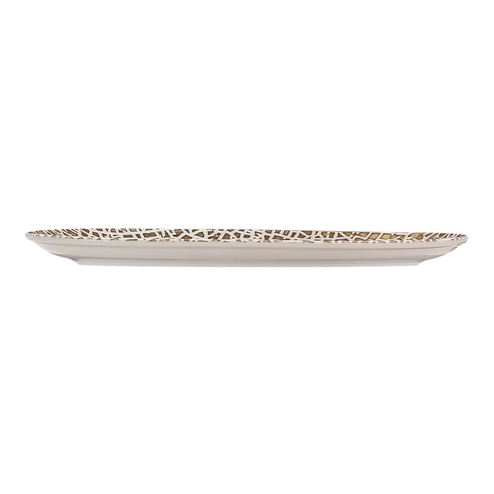 Plato de porcelana rectangular 36 cm Lapya Wood 90947 Bonna