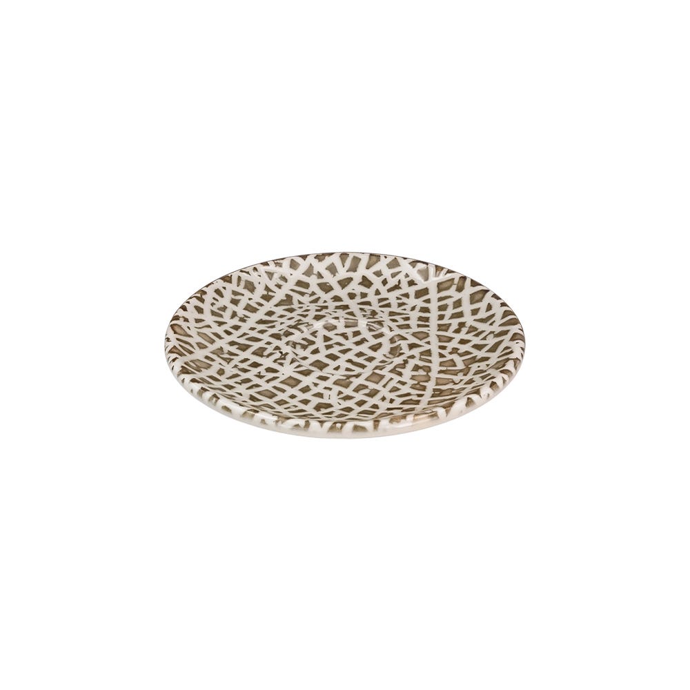 Plato para taza de porcelana de 12 cm Lapya Wood 90950 Bonna