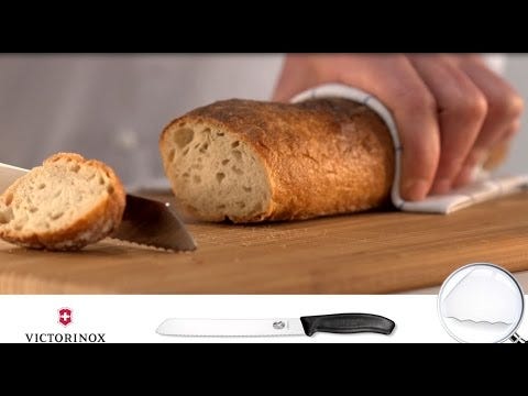 Cuchillo para pan Victorinox negro
